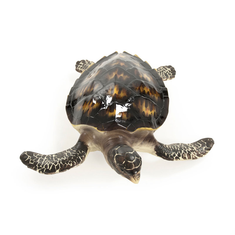 Pelham Sea Turtle Figurine, 6" H x 14.5" W x 17.25" D