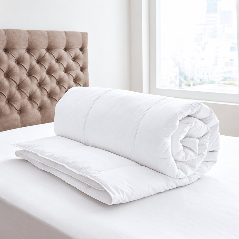 Summer Down Comforter 2.5 Tog Microfiber Quilt, Cooling Summer Bedding, Breathable, Double