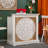 39.37" Brown+White Standard Solid Reception Desk