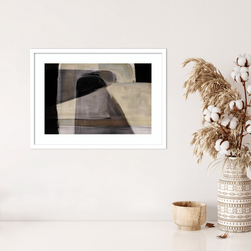 «Cleve Moods» par Dan Hobday, impression sur bois encadrée, Blanc, H 19 po x l 25 po