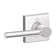 J Series Broadway Lever Non-Turning Lock with Collins Trim