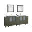  Ensemble de meuble-lavabo double 96 "avec miroir Modern-106870207
