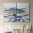 Blue Tectonic Movement I-Premium Gallery Wrapped Canvas -Ready to Hang