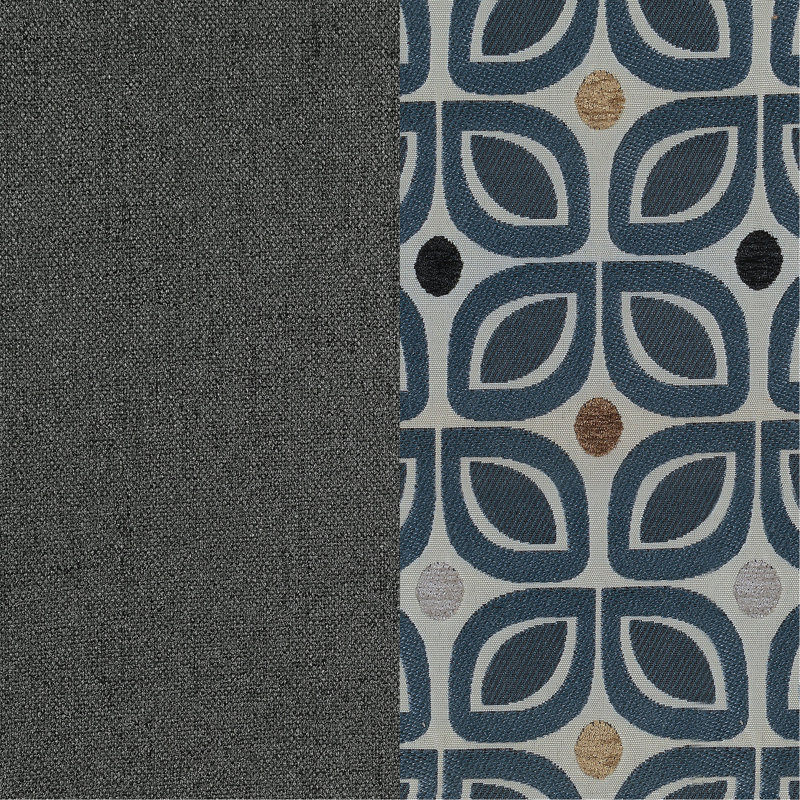Canapé modulaire avec repose-pieds 2 pièces Balta Grey