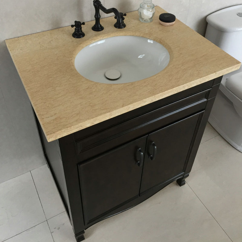 Antwerp 30'' Single Bathroom Vanity with Top, Cream