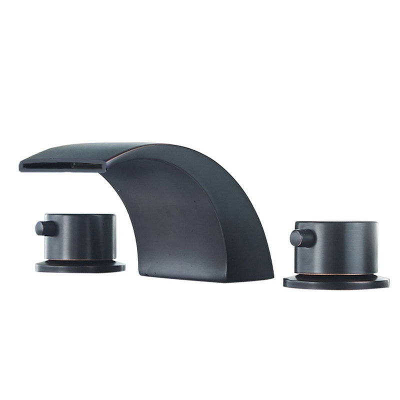2-handle Bathroom Faucet with Drain Assembly, Oil Rubbed Bronze