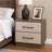 2-Drawer Nightstand Bedside Table Grey Oak