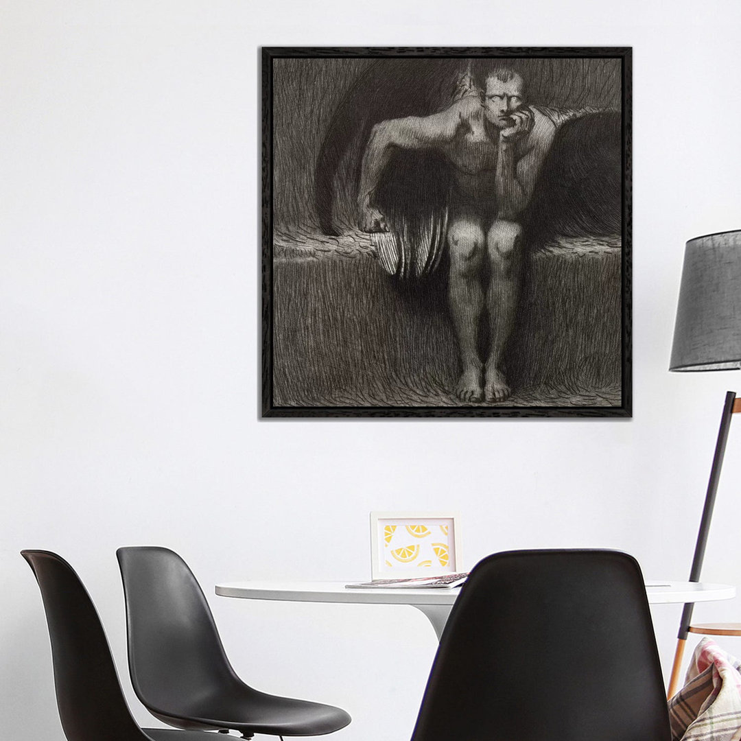 Lucifer, 1892 by Franz Von Stuck - Painting on Canvas