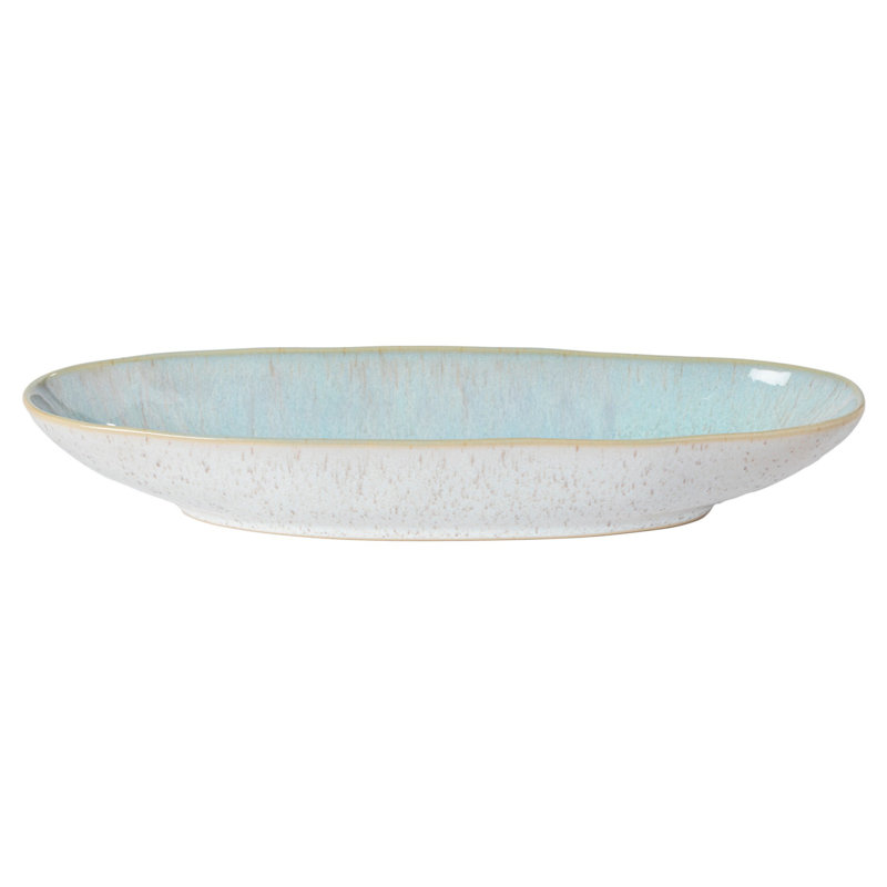Costa Nova Eivissa Platter, Sea Blue, 2" H x 13" L x 4.25" W