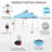 10 Ft. W x 10 Ft. D Metal Pop Up Canopy Tent with One Push Setup-124844967