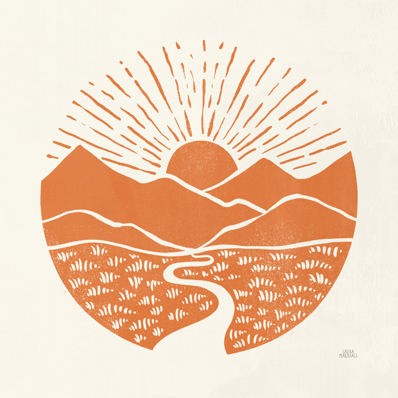 On The Horizon I by Laura Marshall - Wrapped Canvas Print, 30cm H x 30cm W x 3.8cm D