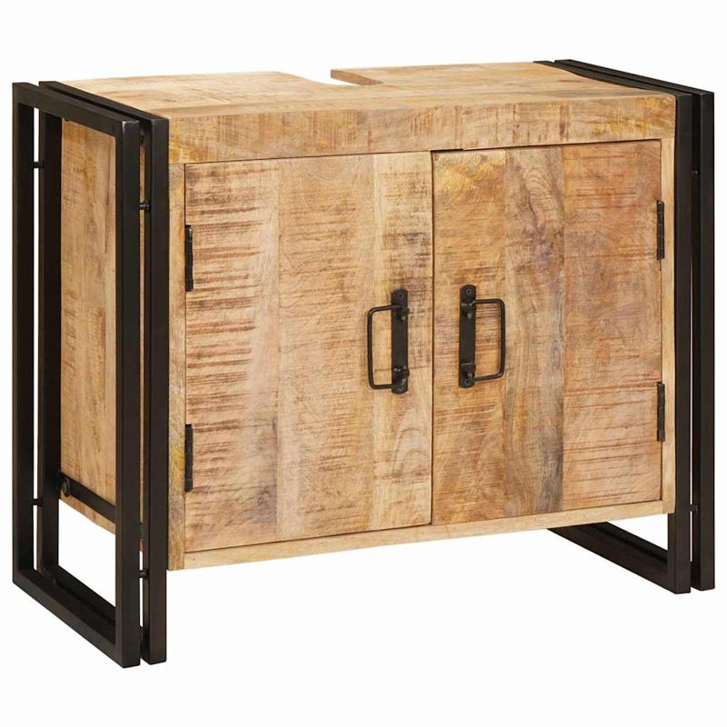 Bathroom Sink Cabinet 71 X 33 X 58 Cm Solid Reclaim Wood, Natural
