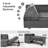 4-in-1 Convertible Sleeper Sofa Bed-1721956927