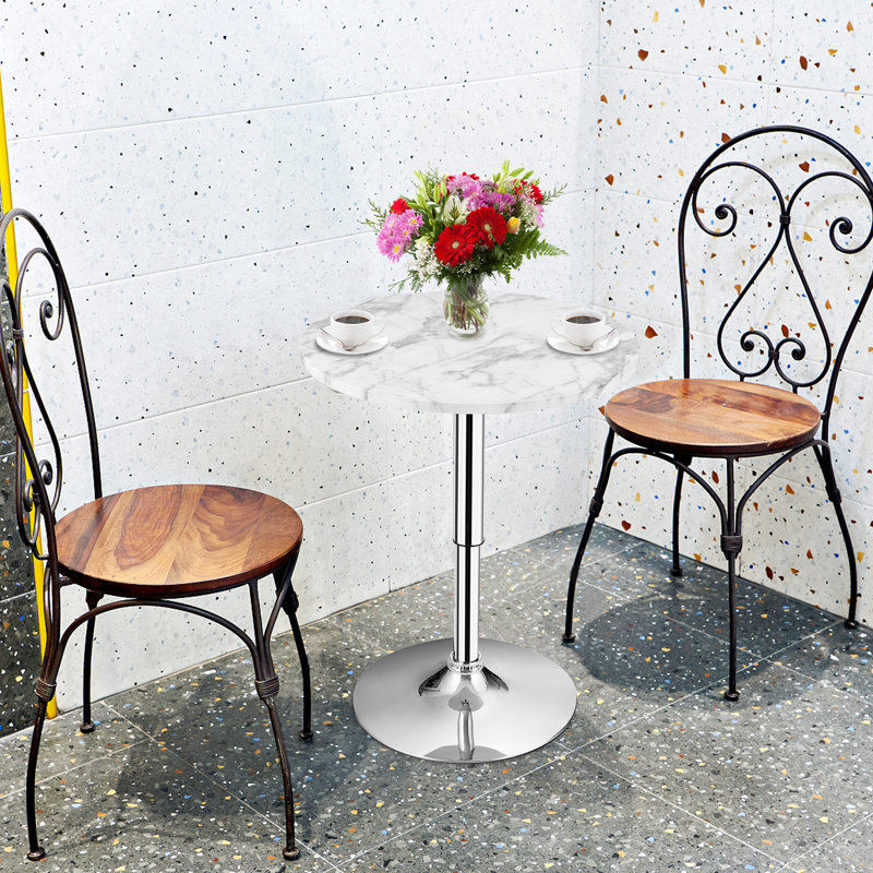 Round Dining Table with Steel Base