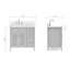 Ensemble de meuble-lavabo simple 37 po Bodhin-754592415