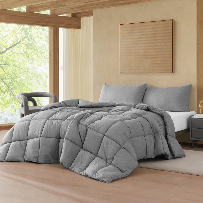 Coma Inducer Blended Melange Panda Oversized Comforter Set, Queen Comforter + 2 Standard Shams