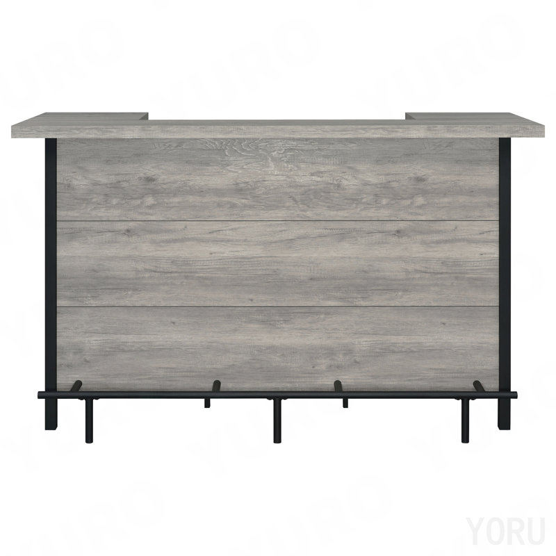 Grey Driftwood Freestanding Bar Unit