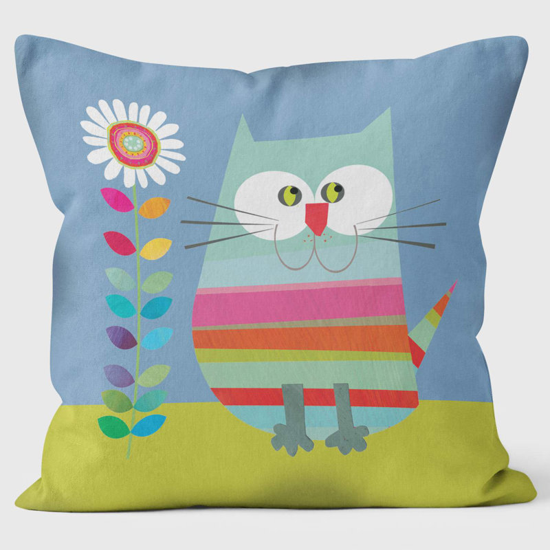 Stripy Cat Kali Stileman Cushion