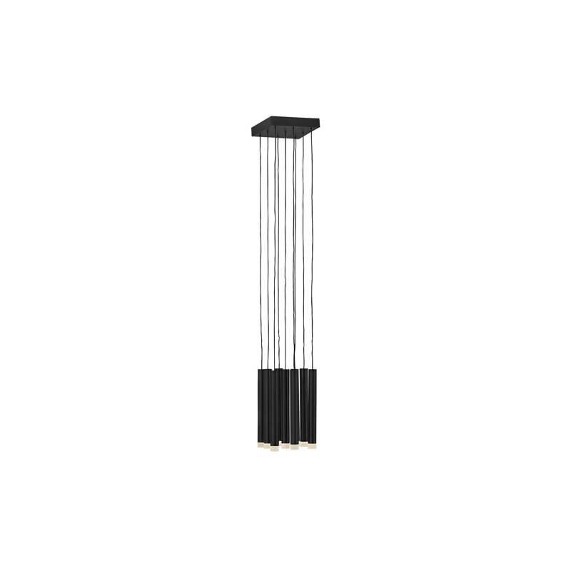 Harmony 9 - Light Cluster Cylinder LED Pendant, Black
