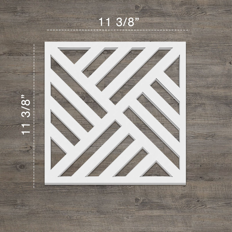Panneaux muraux décoratifs Allen, H 11,375 po x l 11,375 po x P 0,375 po