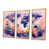 Toile avec cadre flottant or