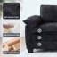 Canapé de luxe avec repose-pieds, canapé modulaire et housses de coussin amovibles-465751301