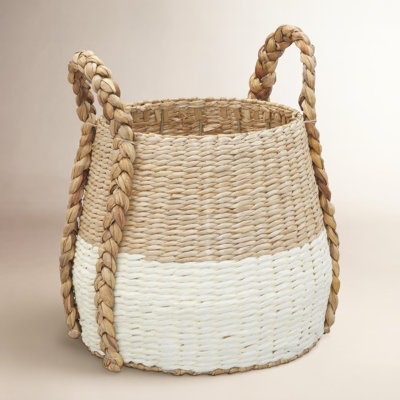 Armadi Two Tone Wicker Basket with Handles