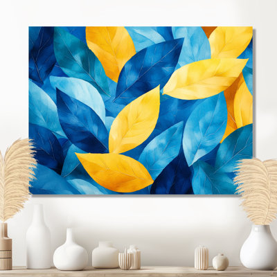 «Blue Leaves», impression numérique sur métal
