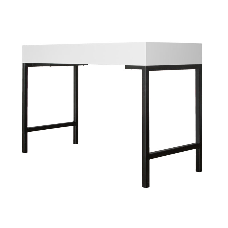 Maple Writing Desk, White