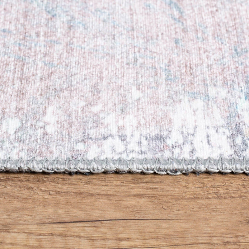 Premium Machine Washable Carpet, 4.6 x 6.2 Feet, 100% Polyester, 1850 g/m² | Pile Height: 0.2 Inches | Eco-Friendly Recycled Poly Cotton Underside | Perfect for Living Room, Bedroom, and High-Traffic Areas