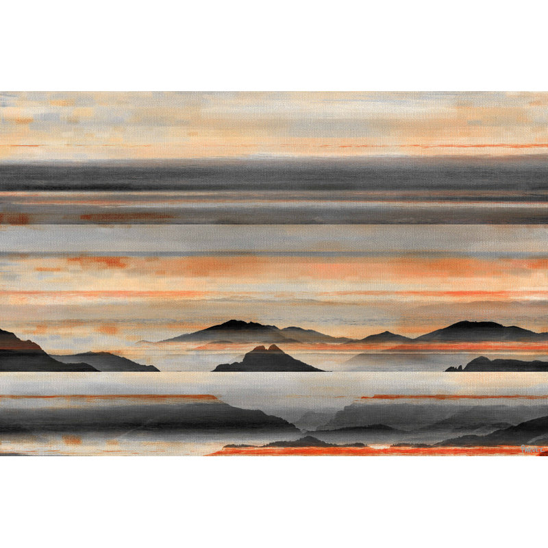 «Hidden Mountains», reproduction d'art sur toile tendue, H 20 po x l 30 po x P 1,5 po