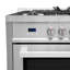 Cosmo 36 in. Nebula Collection 4.4 cu. ft. Gas Range, 5 Burners, Rapid Convection Oven, Cast Iron Grates in Stainless Steel