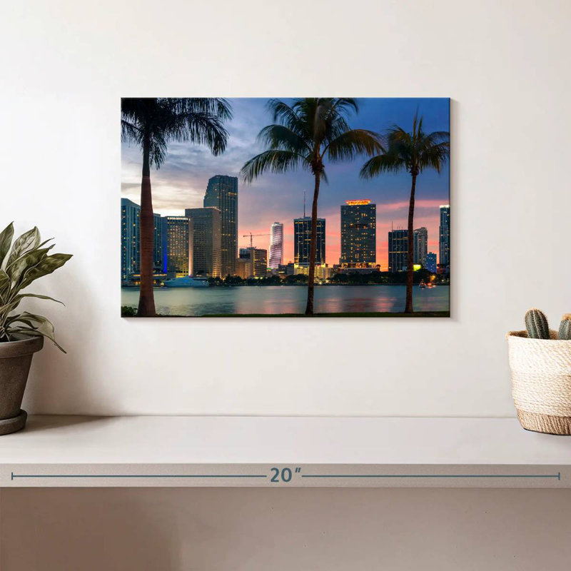 Hannes Miami, horizon au crépuscule, H 8 po x l 12 po