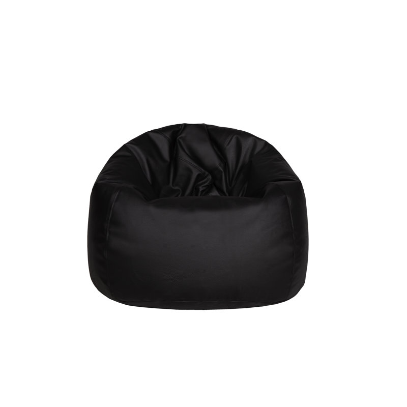 Fauteuil à billes Teardrop, Similicuir noir
