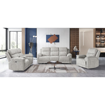 3-piece Upholstered Power Reclining Living Room Sofa (set Of 3) by Latitude Run