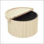 Table basse ronde avec rangement à couvercle rabattable, table de bout moderne pour le salon, durable et élégante-826168405