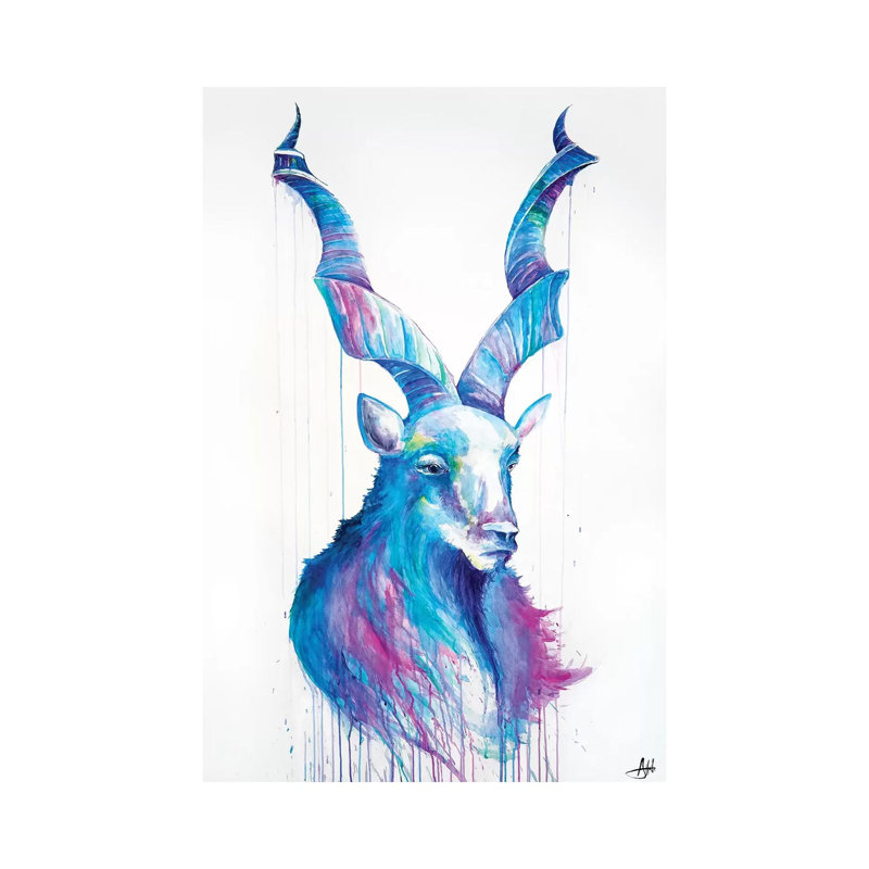 Shiro 1 Piece Wrapped Canvas Painting, 20.32 cm H x 30.48 cm W