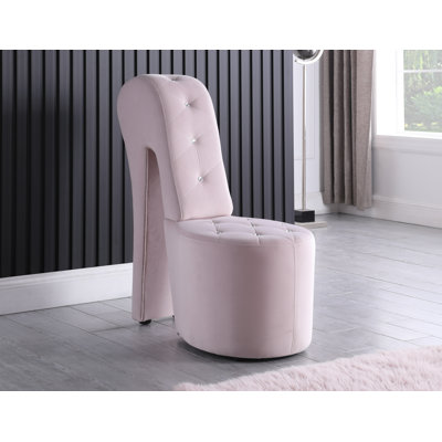 Steller Velvet Shoe Accent Chair 