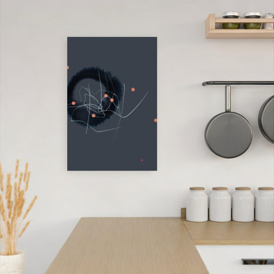 Fluid Ink Shapes Abstract Contemporary Modern Landscape Nature Wall Art