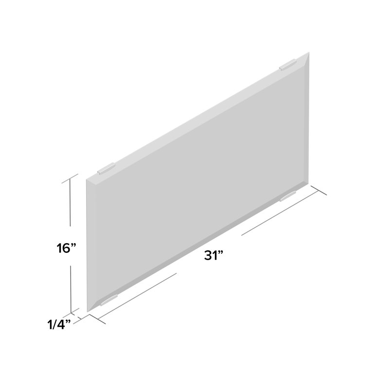Alaizha Rectangle Mirror, 16" H x 31" W