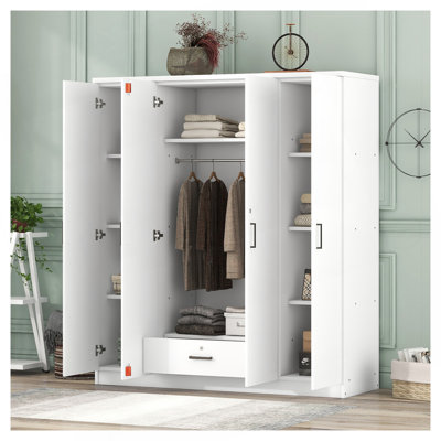 Armoire 4 portes avec 1 tiroir
