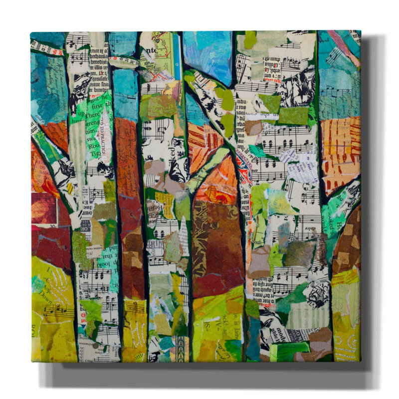 «Ertis Fall Trees 1 on Canvas» par St. Hilaire Elizabeth, reproduction, H 12 po x l 12 po x P 0,75 po