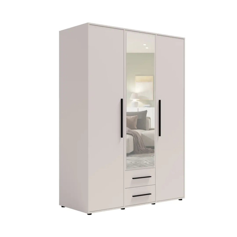 Sunde Manufactured Wood Wardrobe, Cashmere