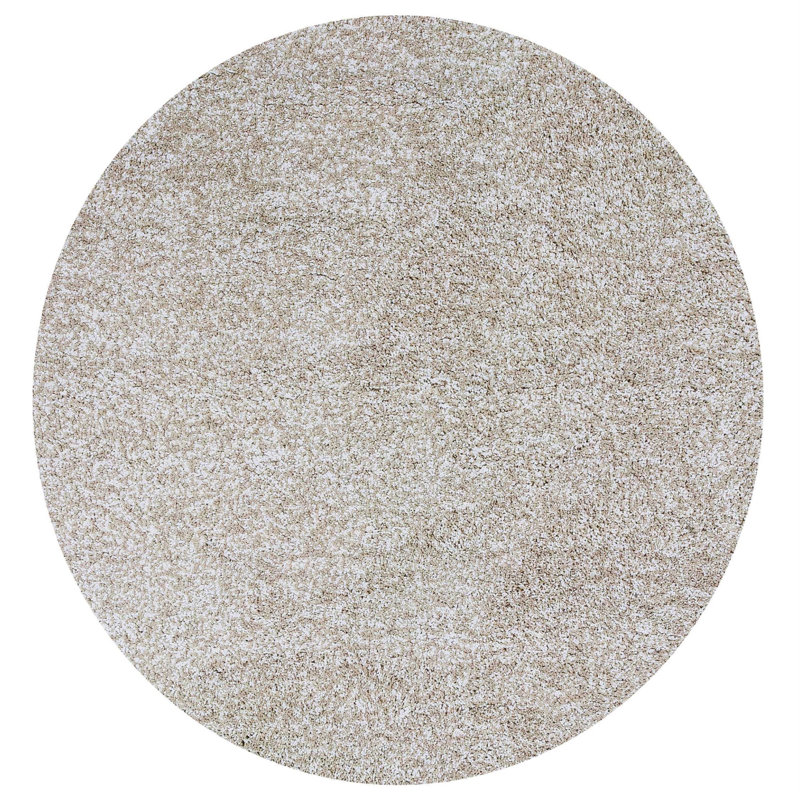 Tapis d'intérieur à poil long ivoire Heather, Rectangle 9 pi x 13 pi