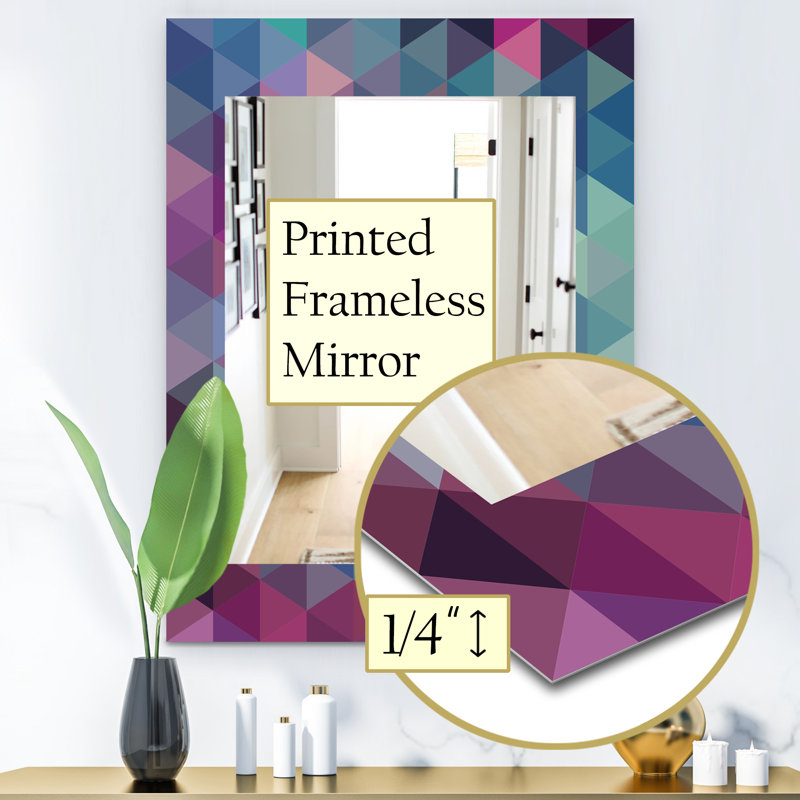  Miroir de salle de bain / meuble-lavabo, H 39,4 po x l 29,5 po, Géométrique