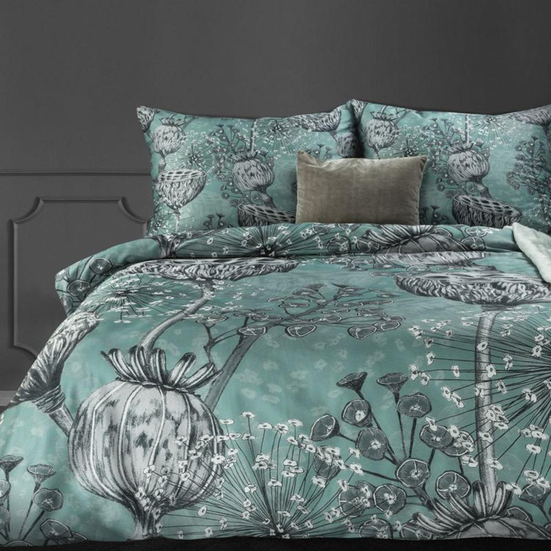 Gaedtke Floral Duvet Cover with Pillowcases, Single - 1 Standard Pillowcase