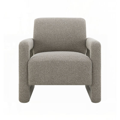 Fauteuil d'appoint en chenille gris