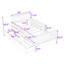 Lit plateforme en bois avec tête de lit, garde-corps et tiroirs de rangement Idahlia-232336879-232336866