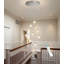 Lustre 10 lumières avec gouttes de cristal