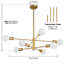 Lustre linéaire moderne Viaansh-726094091